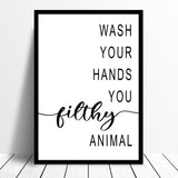 Bathroom Prints Collection 1  Minimalist Wall Funny Art Poster Quality Toilet Home Pictures