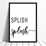 Bathroom Prints Collection 4  Minimalist Wall Funny Art Poster Quality Toilet Home Pictures