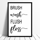 Bathroom Prints Collection 4  Minimalist Wall Funny Art Poster Quality Toilet Home Pictures