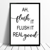 Bathroom Prints Collection 1  Minimalist Wall Funny Art Poster Quality Toilet Home Pictures