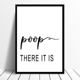 Bathroom Prints Collection 5  Minimalist Wall Funny Art Poster Quality Toilet Home Pictures