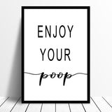 Bathroom Prints Collection 1  Minimalist Wall Funny Art Poster Quality Toilet Home Pictures