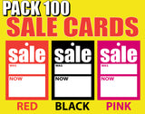 Sale Tag Cards