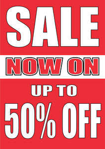 SHOP SALE 50% OFF POSTER - pos10