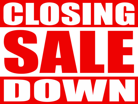 SHOP CLOSING DOWN SALE POSTER - pos4